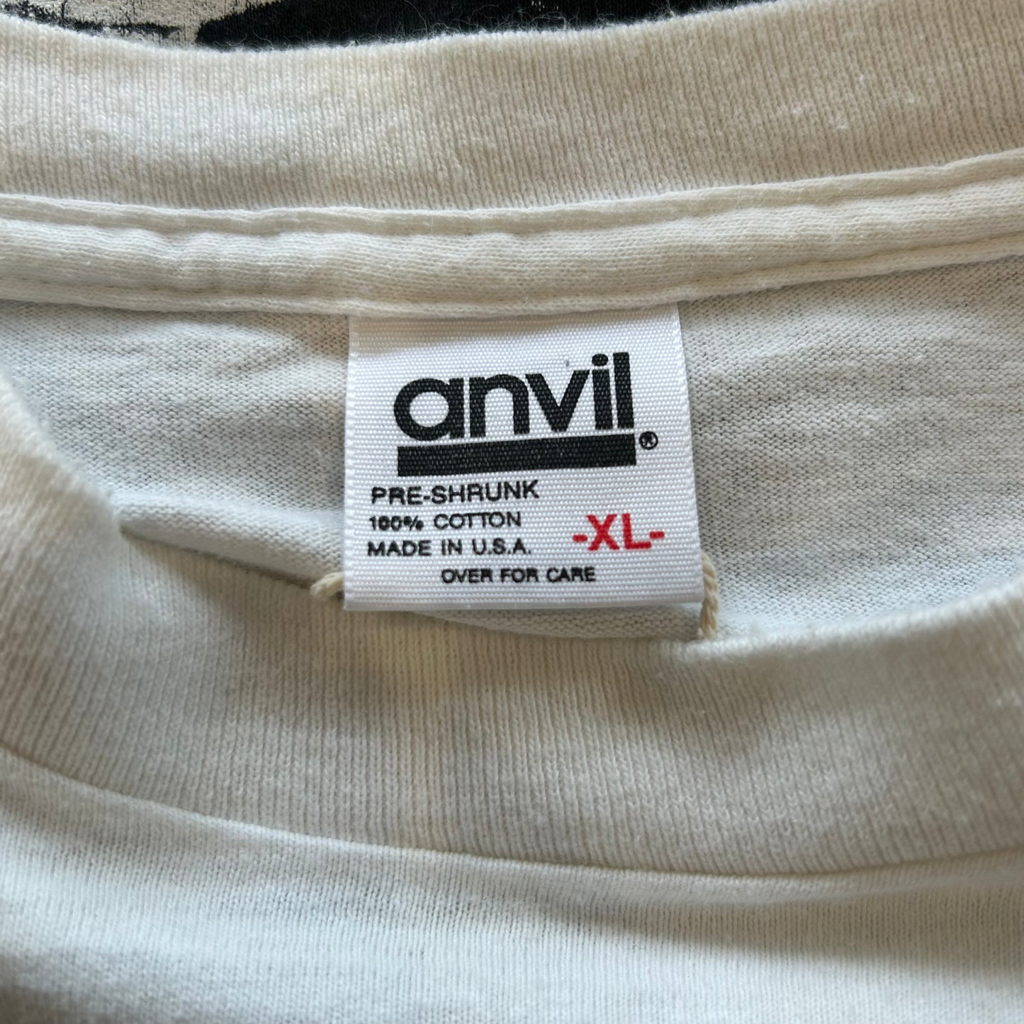 90's anvil アポロ11号月面着陸記念切手プリントTシャツ 白(XL)B1942T-SO