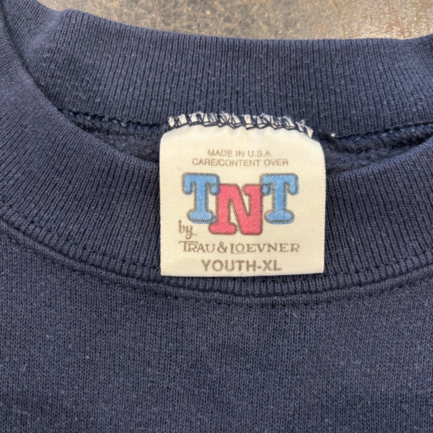 90's TNT バックスバニー プリント スウェット ネイビー XL /B0370S-SO