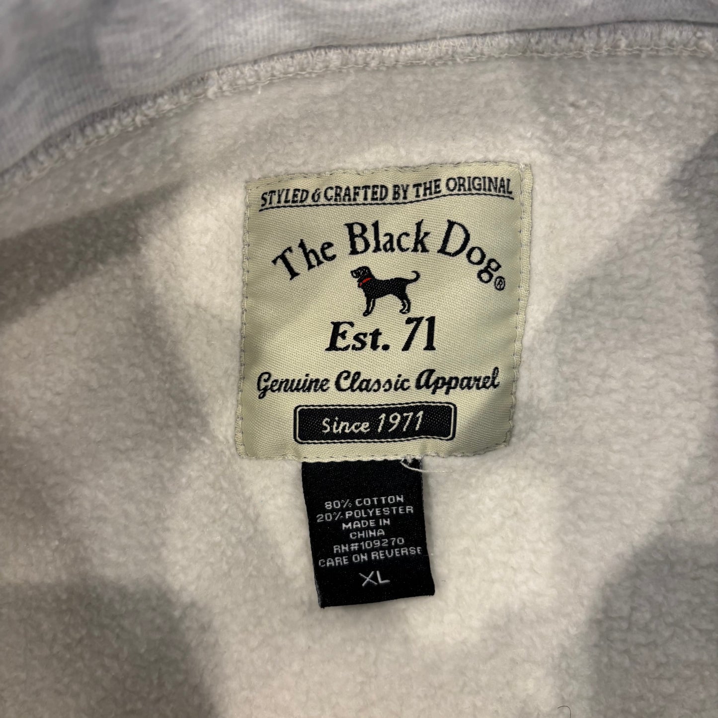 90's THE BLACK DOG スウェット スタンドカラー グレー XL /B1163S-SO