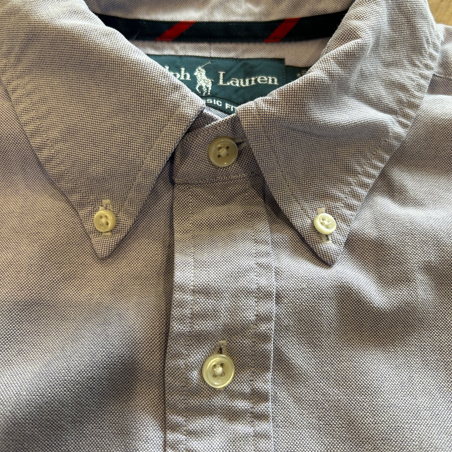 00's Ralph Lauren ラルフローレン オックスフォードシャツ 薄紫(L)/A8286SH-SO