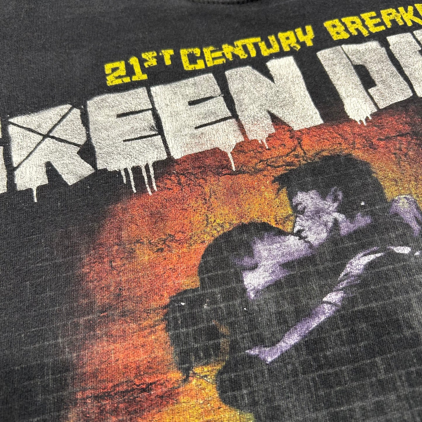 00's Green Day 21st century Breakdown ジャケットデザイン Tシャツ 黒(XL)/A6684T-SO