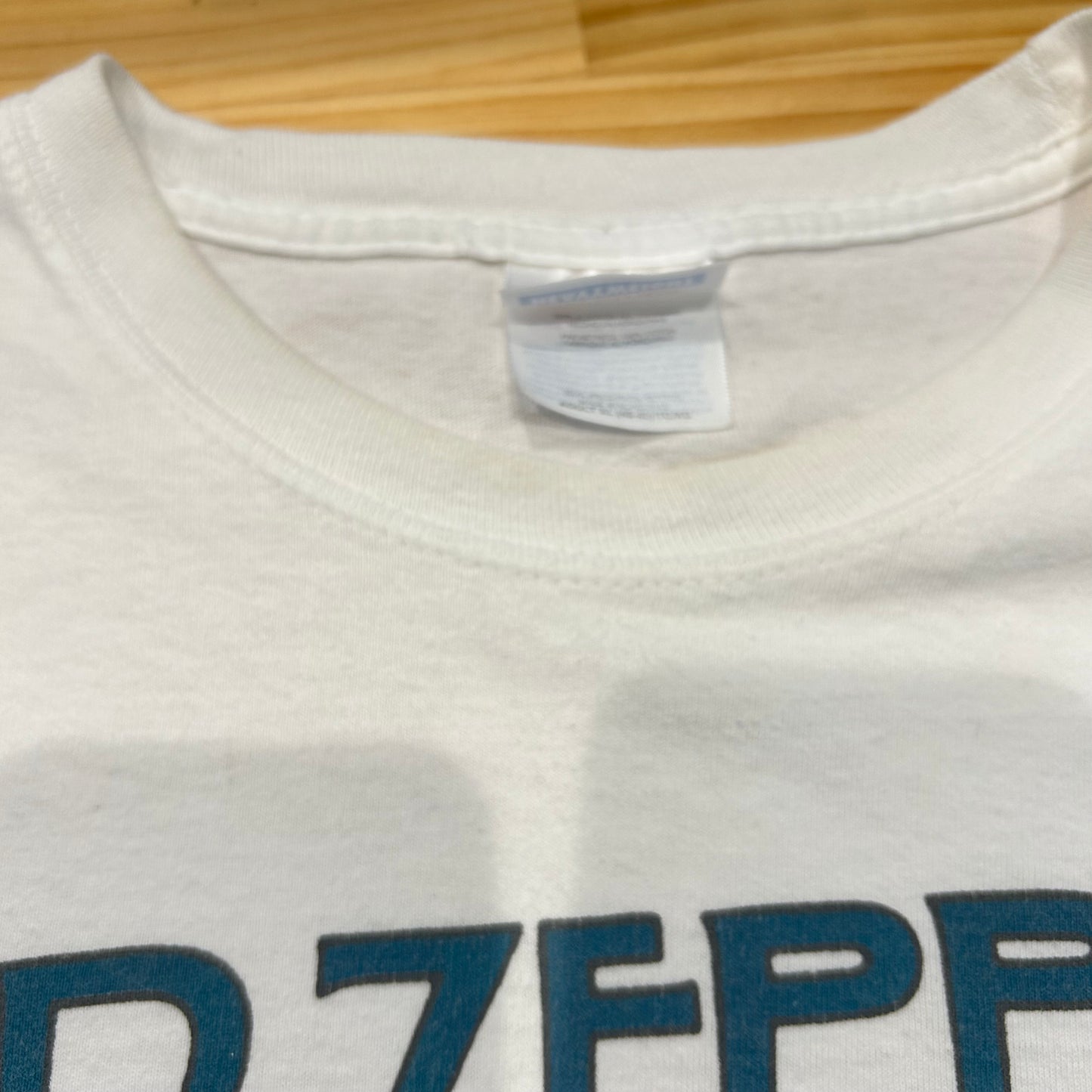 00's Hanes Led Zeppelin レッド・ツェッペリン Tシャツ 白(XL)/A6568T-SO