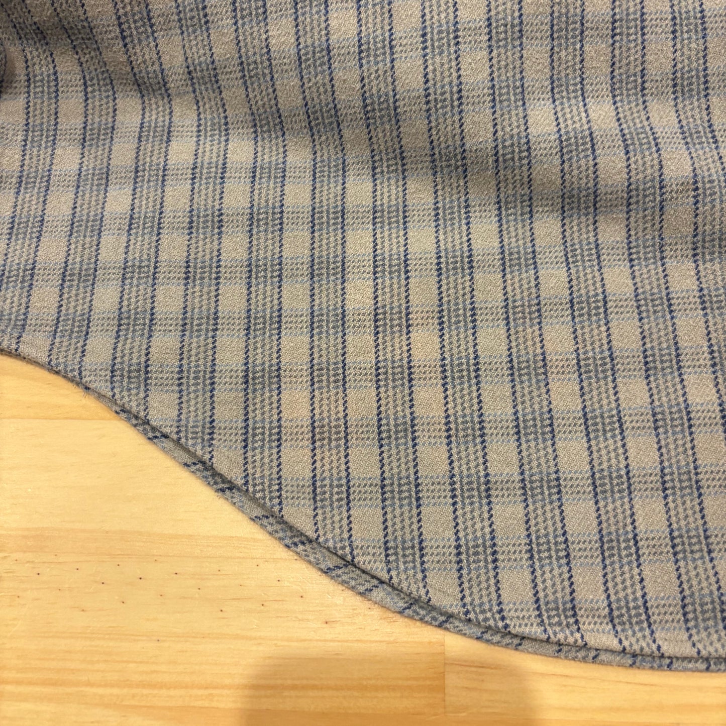 90's RRL ラルフローレン フランネルシャツ チェック グレー青 (L)/A7531S-SO