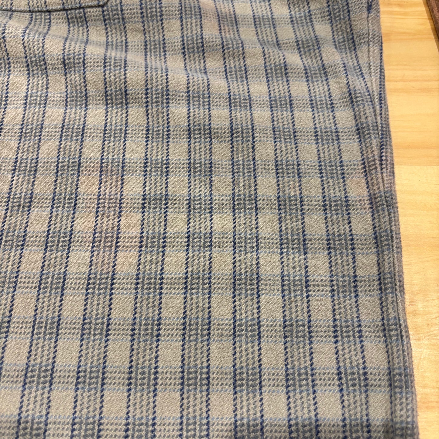 90's RRL ラルフローレン フランネルシャツ チェック グレー青 (L)/A7531S-SO