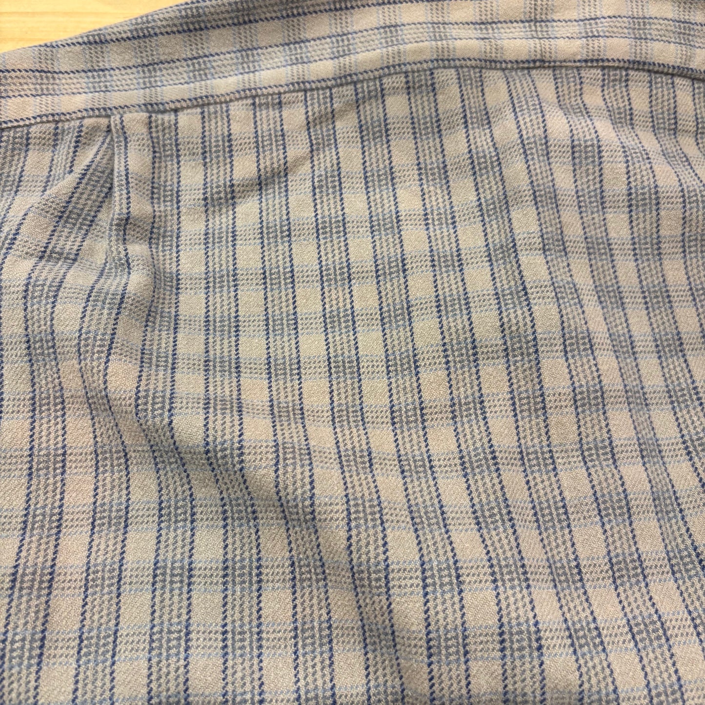 90's RRL ラルフローレン フランネルシャツ チェック グレー青 (L)/A7531S-SO