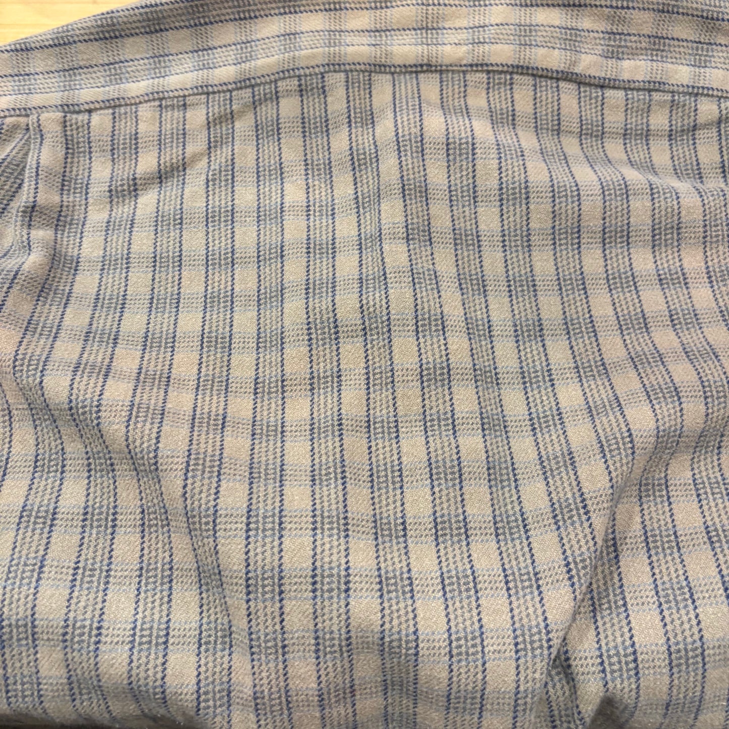 90's RRL ラルフローレン フランネルシャツ チェック グレー青 (L)/A7531S-SO