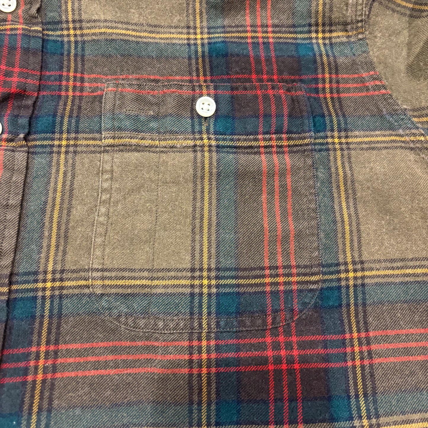 00's Ralph Lauren ラルフローレン チェックシャツ EMMONS カーキ (L)/A7870S-SO