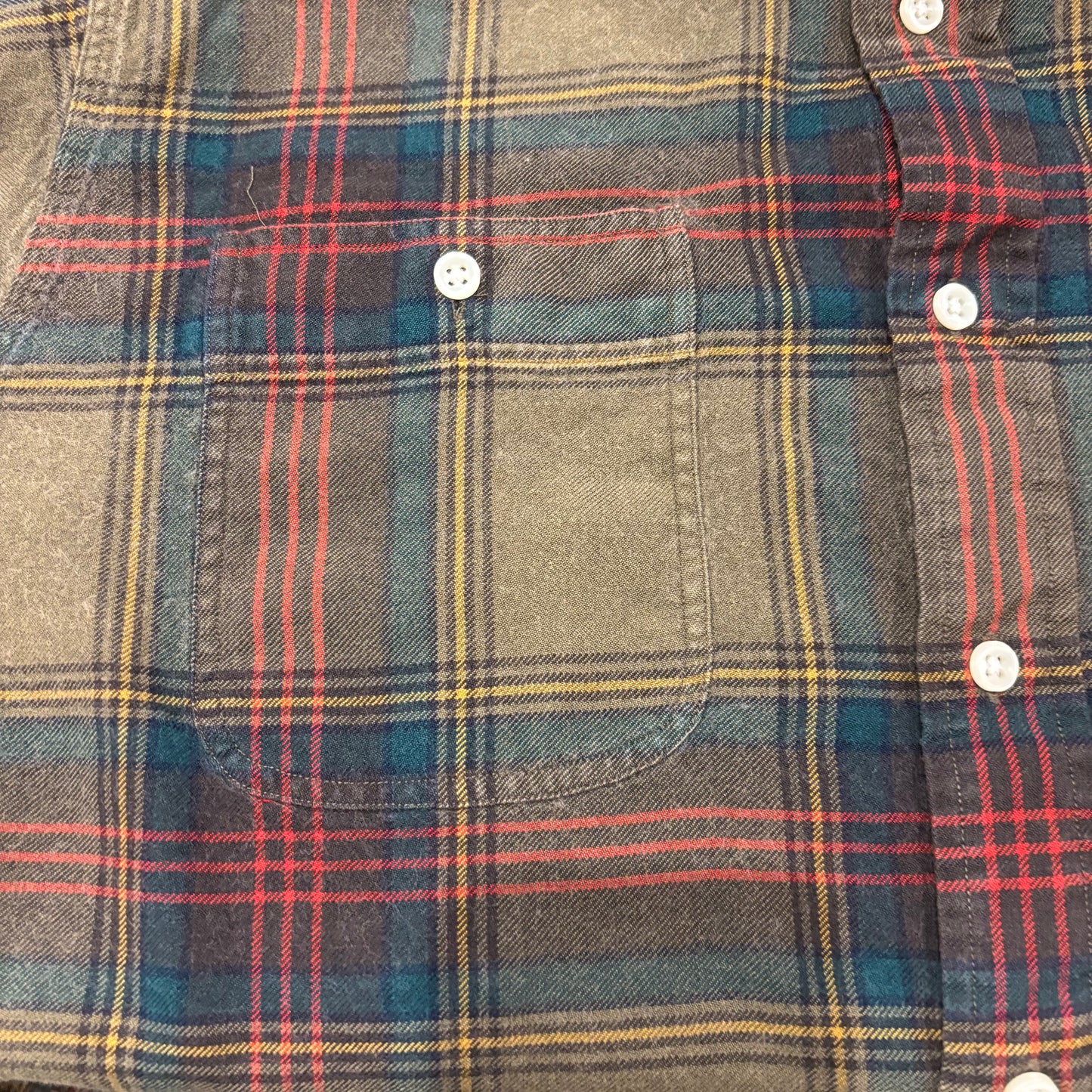 00's Ralph Lauren ラルフローレン チェックシャツ EMMONS カーキ (L)/A7870S-SO