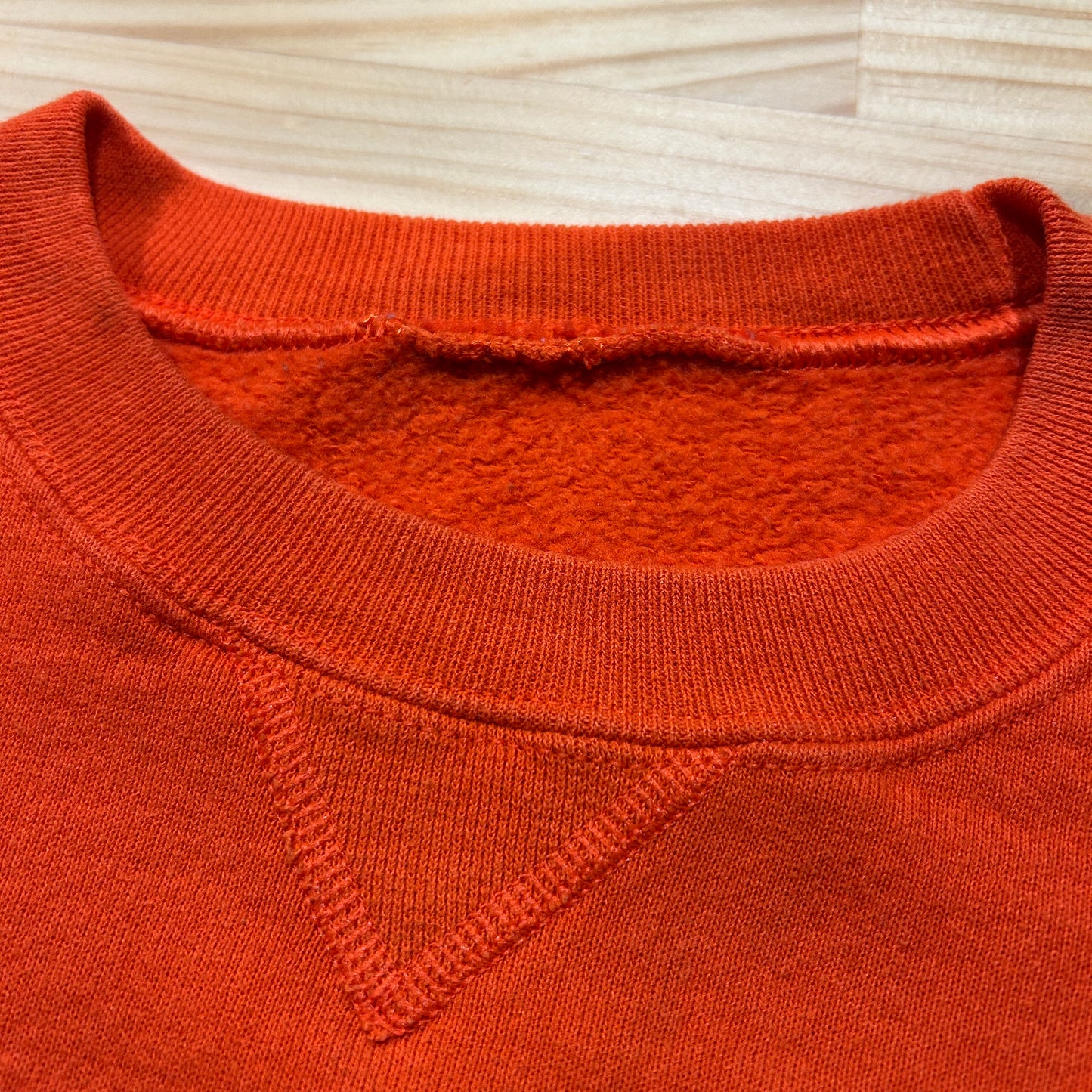 90's ~ RUSSELL ATHLETICS ”CLEMSON” カレッジ スウェット オレンジ (不明)/B1594S-SO