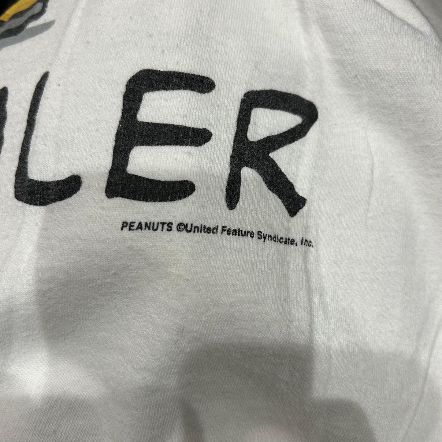 90's Changes JOE BOWLER スヌーピー 両面プリントTシャツ 白」(XL)/B2377T-SO