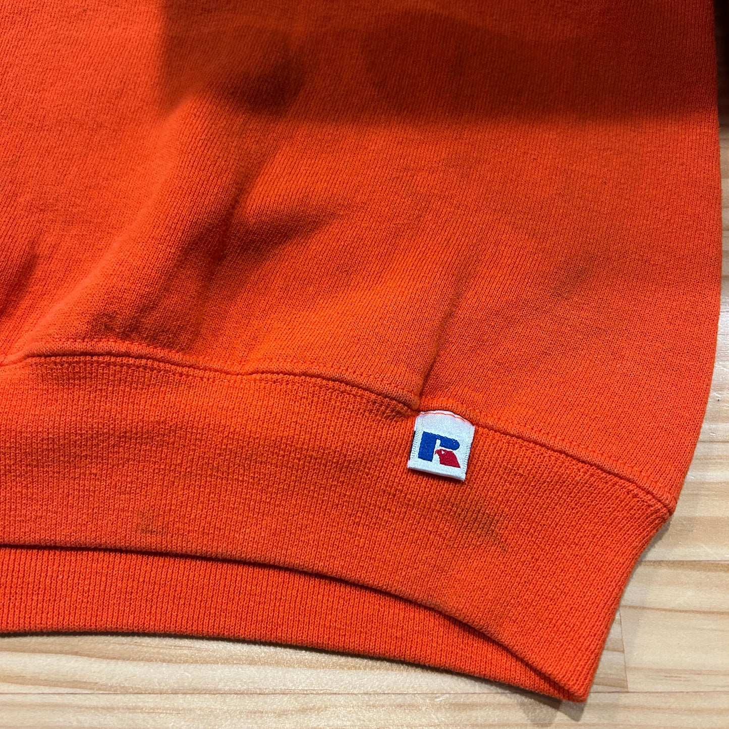 90's ~ RUSSELL ATHLETICS ”CLEMSON” カレッジ スウェット オレンジ (不明)/B1594S-SO