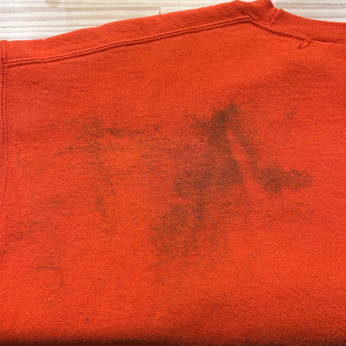 90's ~ RUSSELL ATHLETICS ”CLEMSON” カレッジ スウェット オレンジ (不明)/B1594S-SO