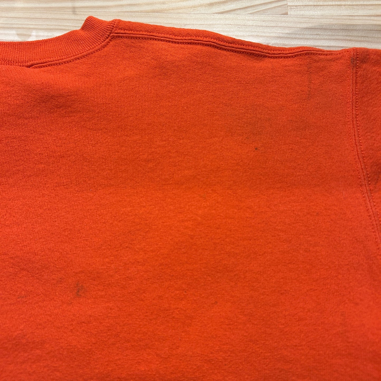 90's ~ RUSSELL ATHLETICS ”CLEMSON” カレッジ スウェット オレンジ (不明)/B1594S-SO