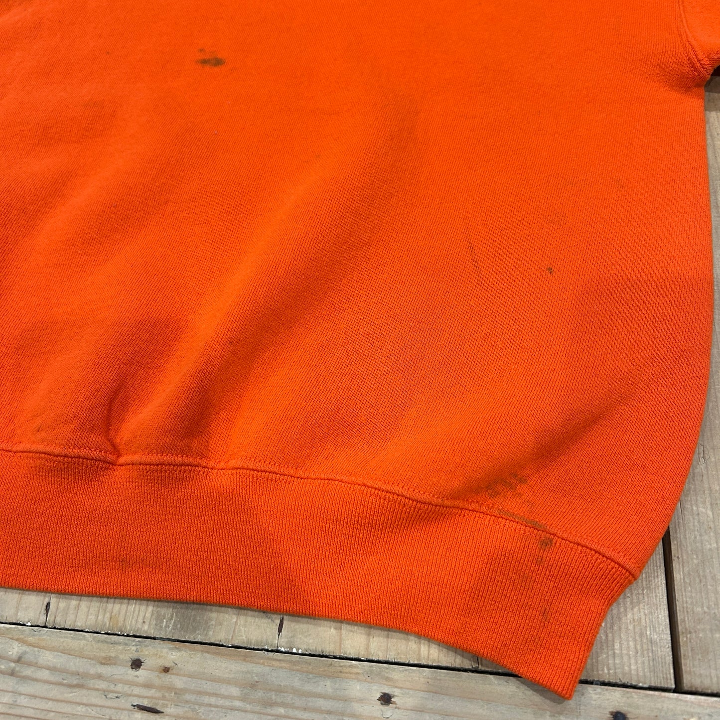 90's ~ RUSSELL ATHLETICS ”CLEMSON” カレッジ スウェット オレンジ (不明)/B1594S-SO