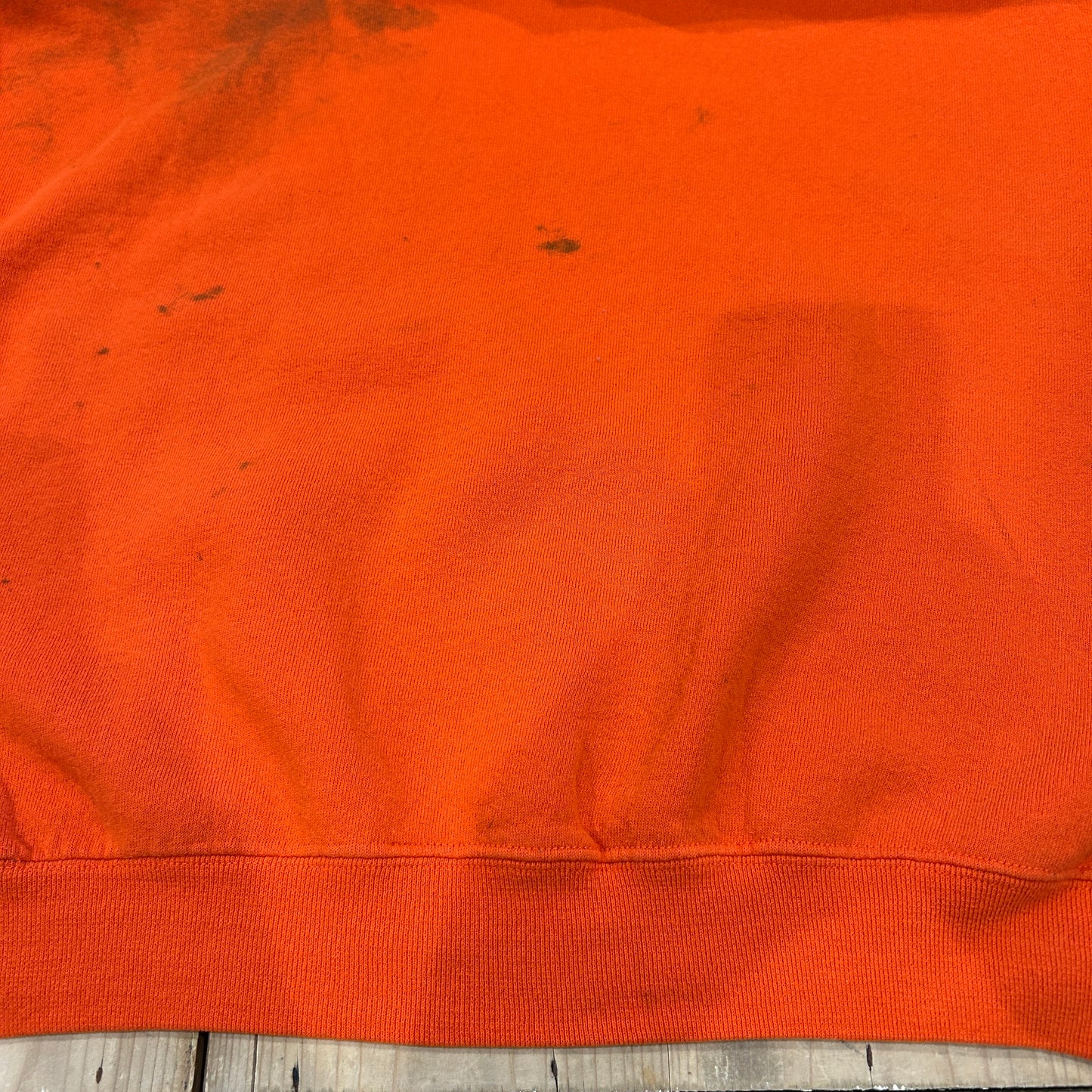 90's ~ RUSSELL ATHLETICS ”CLEMSON” カレッジ スウェット オレンジ (不明)/B1594S-SO