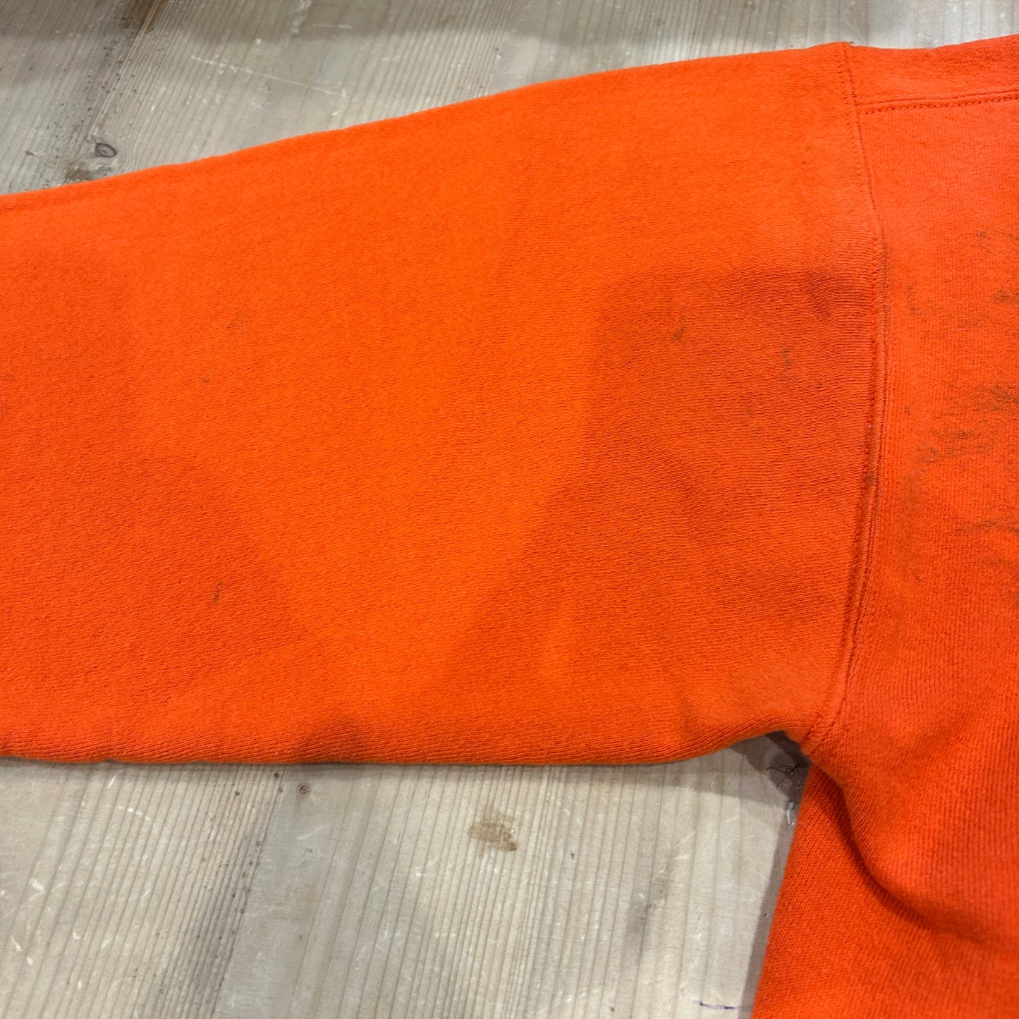 90's ~ RUSSELL ATHLETICS ”CLEMSON” カレッジ スウェット オレンジ (不明)/B1594S-SO