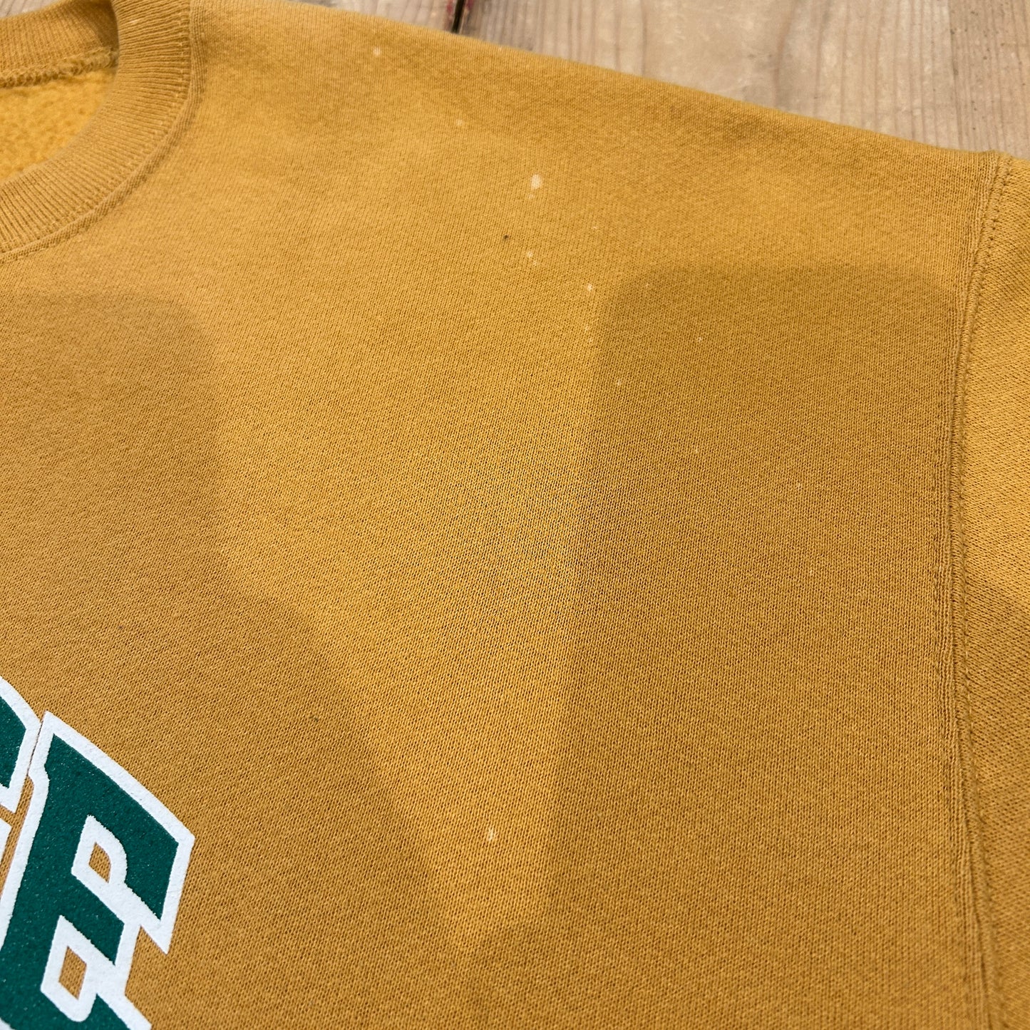00's RUSSELL ATHLETIC ”OAK RIDGE" カレッジ スウェット マスタード(XL)/B2847S-SO