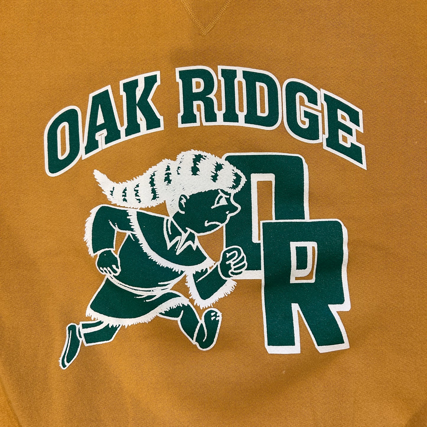 00's RUSSELL ATHLETIC ”OAK RIDGE" カレッジ スウェット マスタード(XL)/B2847S-SO