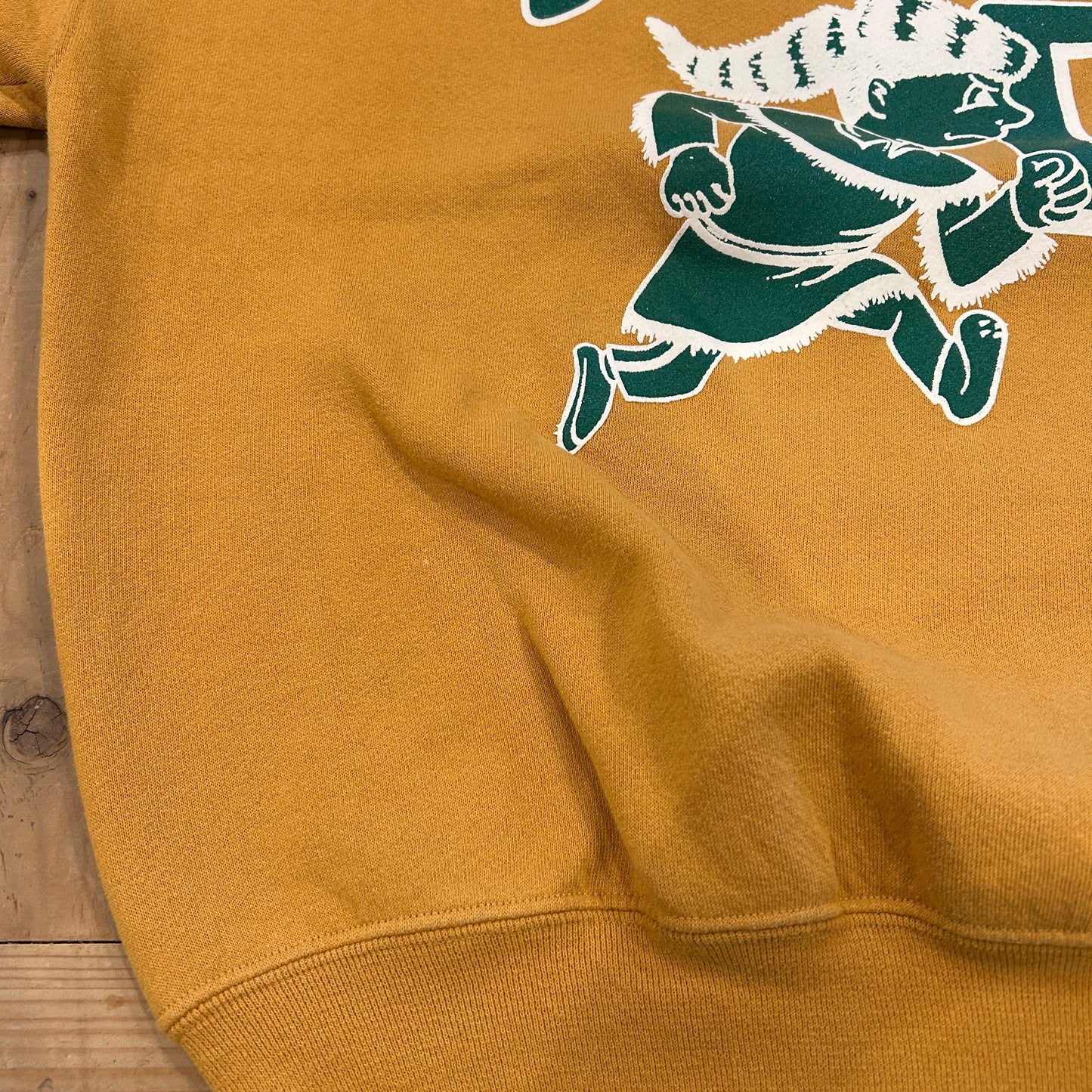 00's RUSSELL ATHLETIC ”OAK RIDGE" カレッジ スウェット マスタード(XL)/B2847S-SO