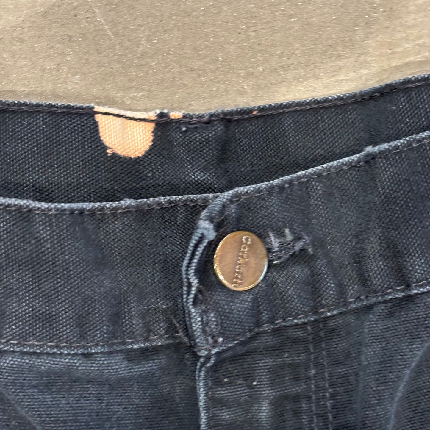00's Carhartt カーハート ペインターパンツ 黒 (サイズ不明)/B1015P-SO