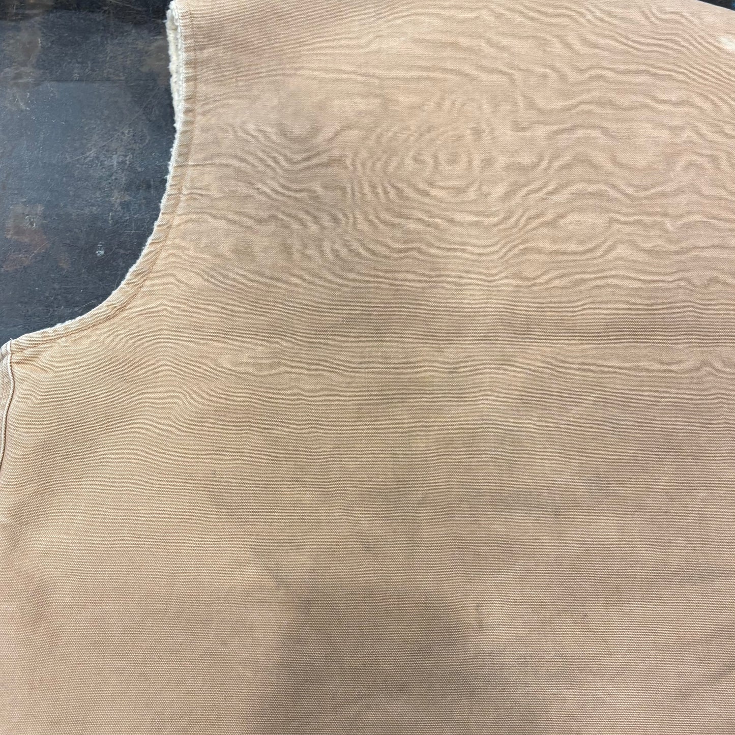 90's Carhartt カーハート ダックボアベスト ベージュ (XL)/B0991V-SO