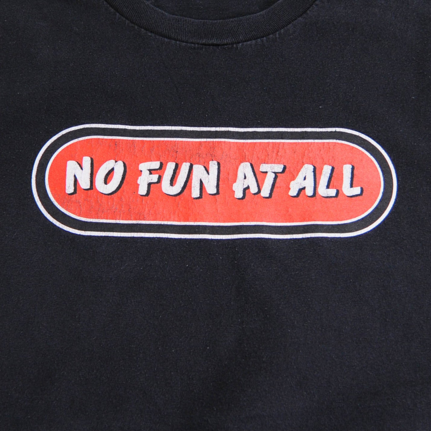 NO FUN AT ALL Tシャツ 黒 (不明)/A4369T-SO