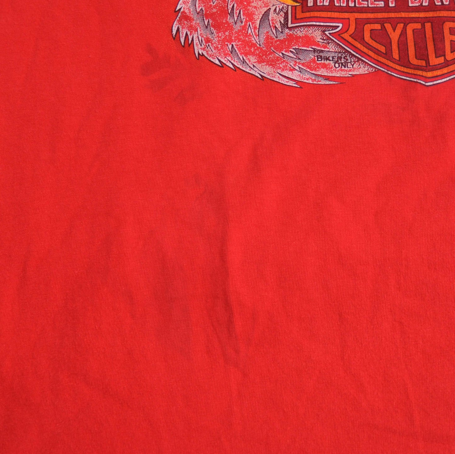 90's HarleyDavidson HDイーグル HーD of Glendale Tシャツ 赤(XL)/A4048T-SO
