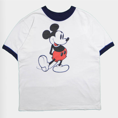 80's Mickey Mouse ringer Tシャツ (M)/A2792T-S