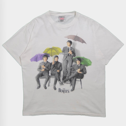90's The Beatles Rain アンブレラTシャツ　(L)/A1771T-S