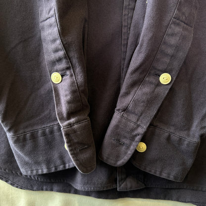 90's Polo by Ralph Lauren ラルフ　"Lowell Sport" コットンヘリンボーンシャツ(M)/C1431SH-SO