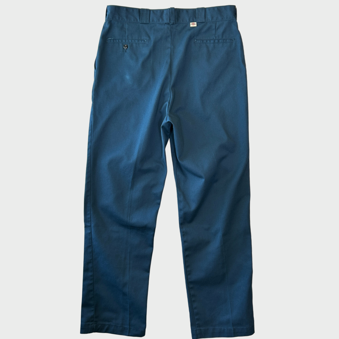 80's Dickies 874 ディッキーズ チビタグ チノパン ワークパンツ 紺 (38×34)/B3684P-SO