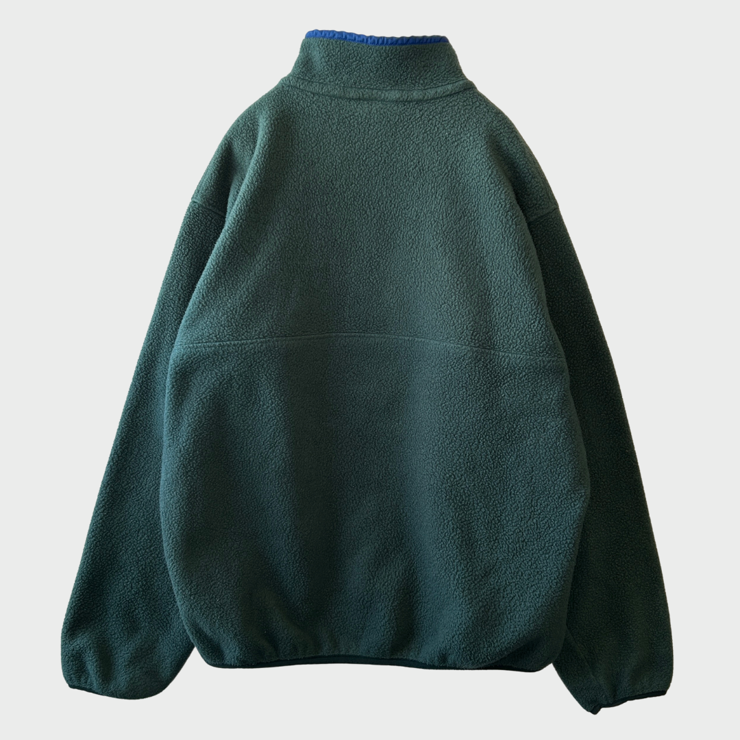 90's Patagonia パタゴニア スナップT シンチラ フリース プルオーバー 深緑 (L) /A9843F-SO