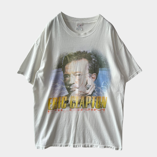 90's ERIC CLAPTON エリッククラプトン”PILGRIM"ワールドツアーTシャツ 白(XL)/A7019T-SO