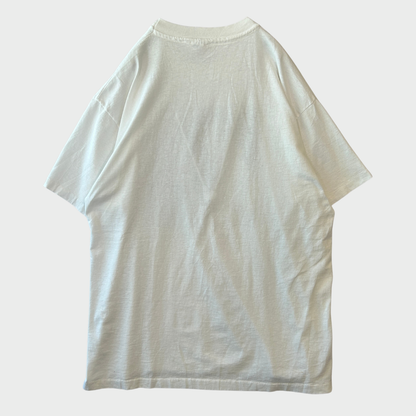 90's Hanes ヘインズ フィリップ・バスル アメコミ風 ポップアートT シャツ 白 (XL) /C0862T-SO