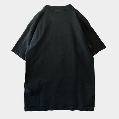 80's  STUART KATT "CAT WANTS A DRINK" ネコ アートTシャツ 黒 (L)/C0912T-SO