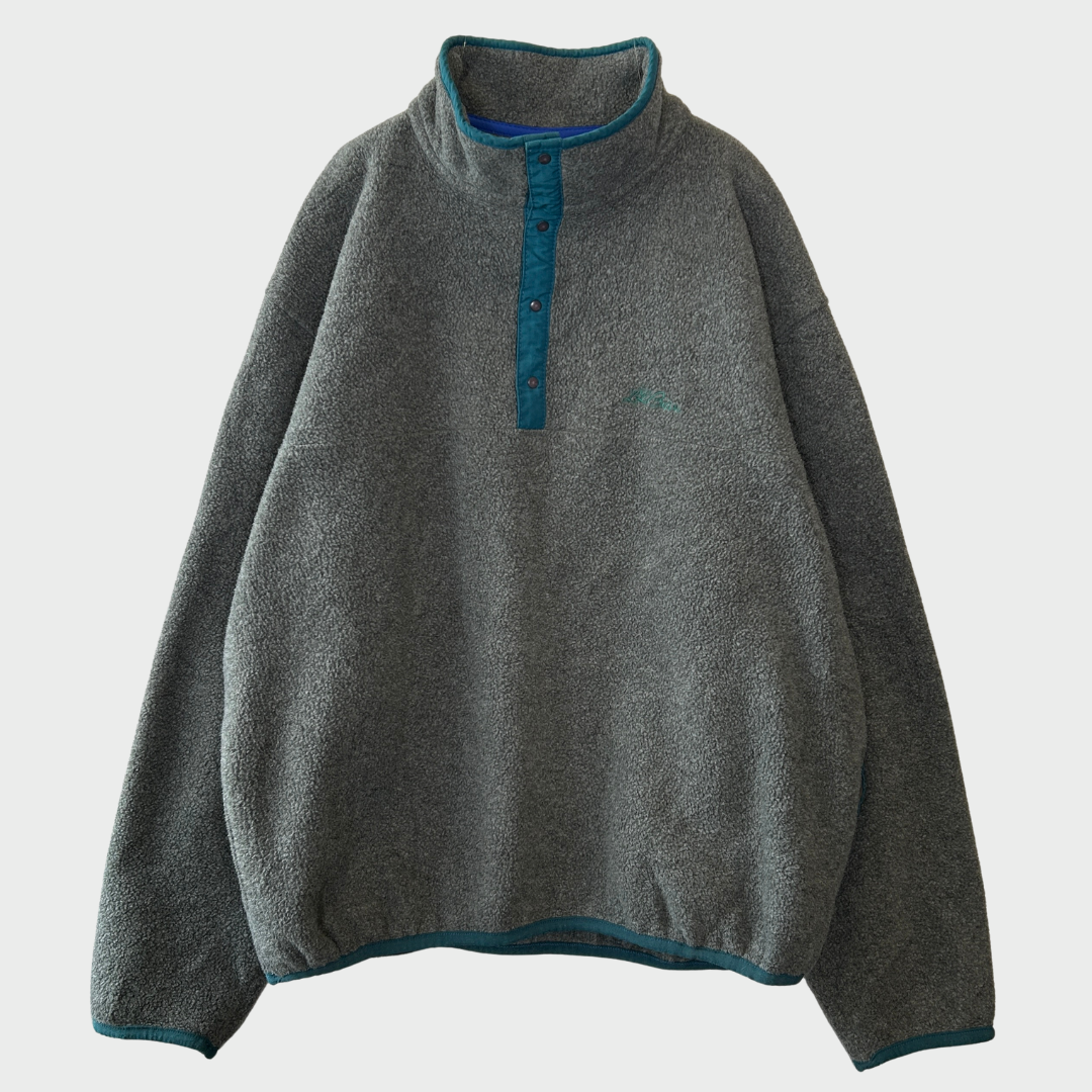 90's L.L.Bean スナップTタイプ フリース グレー (サイズ不明)/A8810F-SO