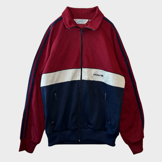 80's  Adidas トラックジャケット  赤、ネイビー、グレー M /A5997J-SO