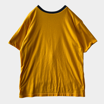 Arrowear ダブルフェイス カレッジTシャツ ネイビー/イエロー (M)/C1222T-SO