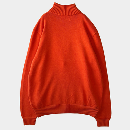 00's Polo by Ralph Lauren ラルフローレン ハーフジップニット オレン (L)/B3109K-SO