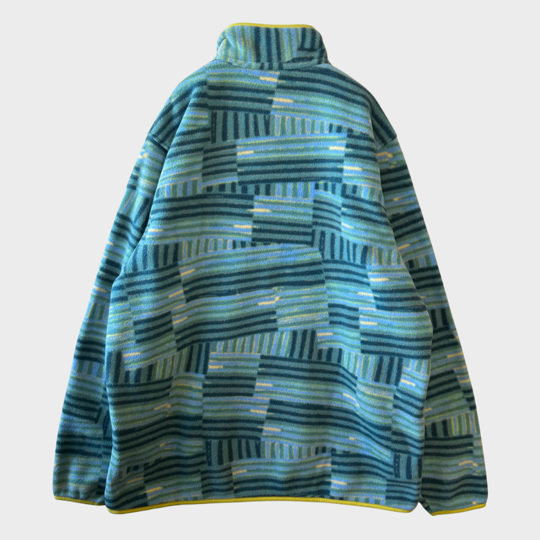 Patagonia パタゴニア 新品（タグ付き）スナップT QFWE フリース プルオーバー ブルーイエロー (XL) /A9849F-SO