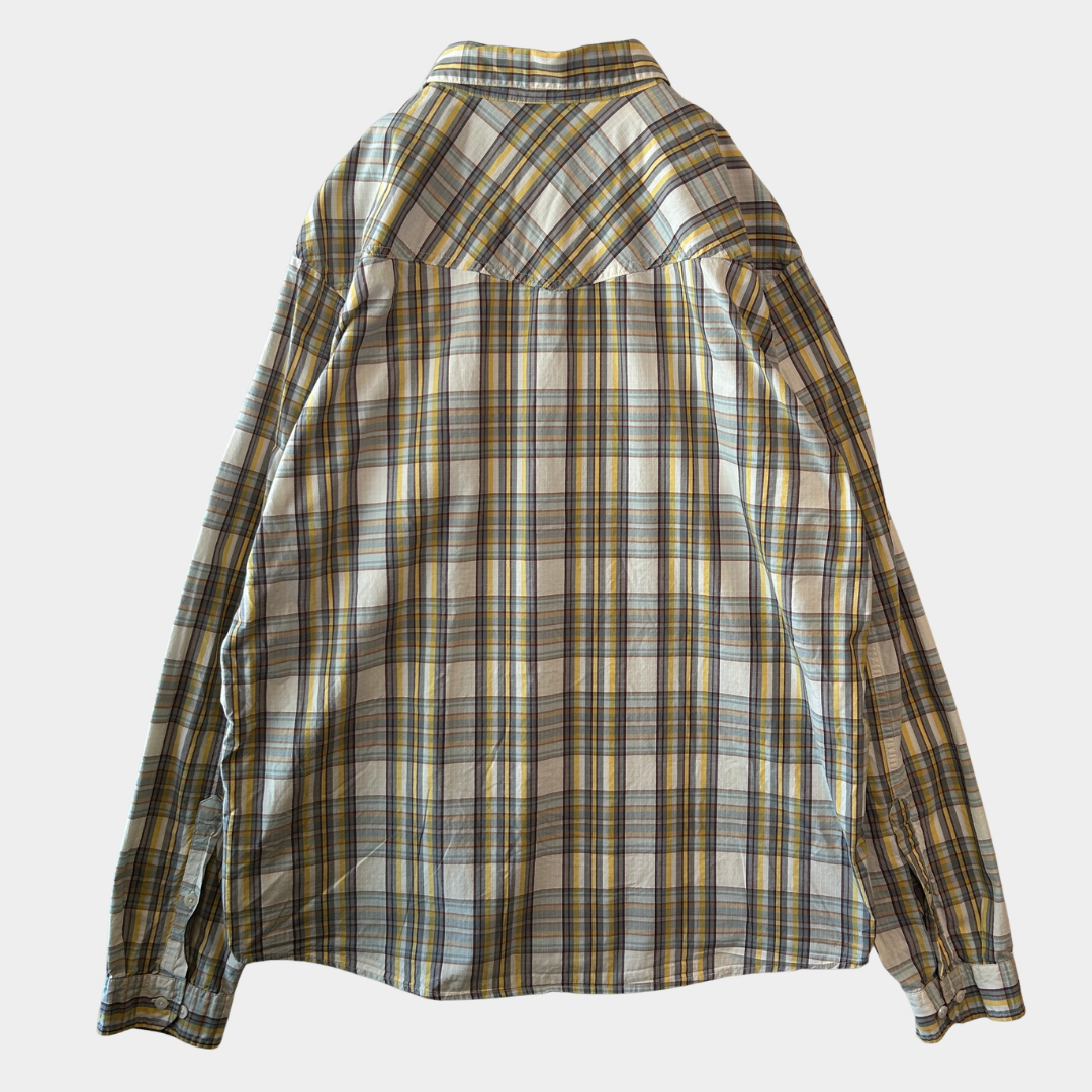 Patagonia パタゴニア ”Good Shirt" ウェスタンチェックシャツ コットンリップストップ (L)/C1123SH-SO
