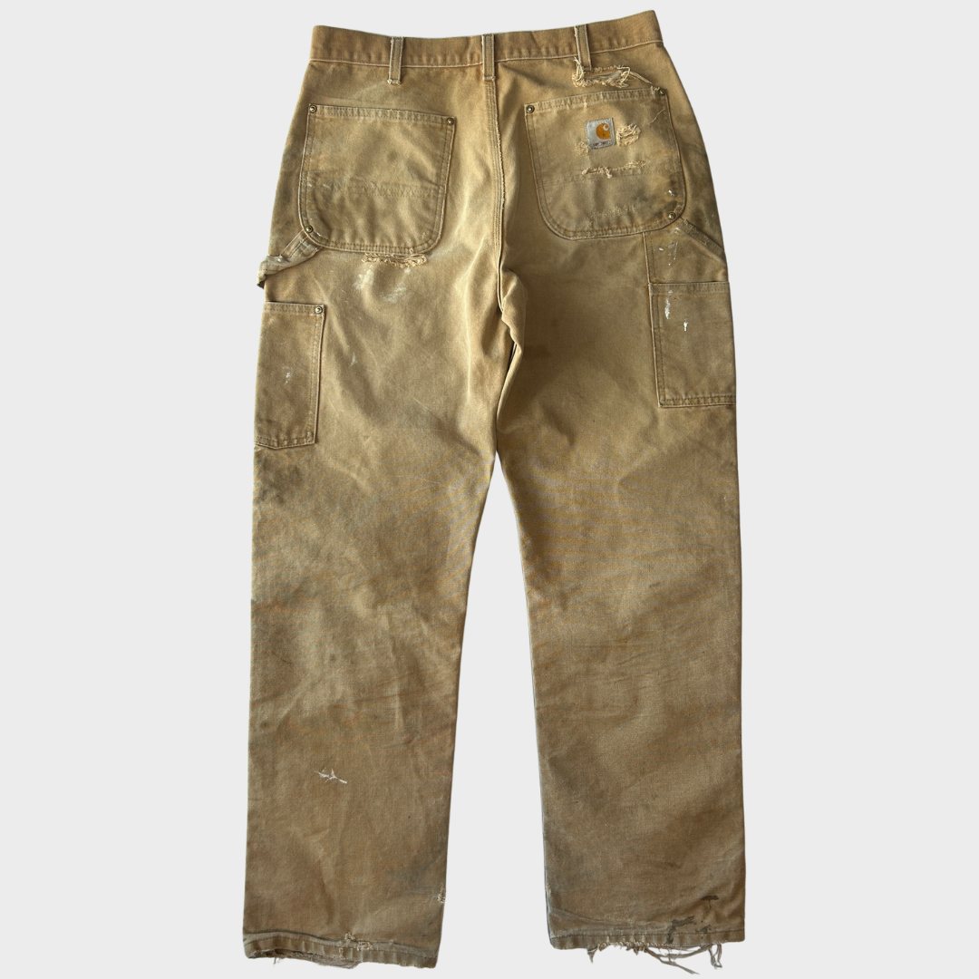 00’s Carhartt ダブルニー BRN ブラウン(32×32)/C0445P-SO