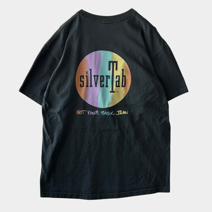 90's Levi's リーバイス シルバータブ ロゴTシャツ 黒 (M)/C0382T-SO