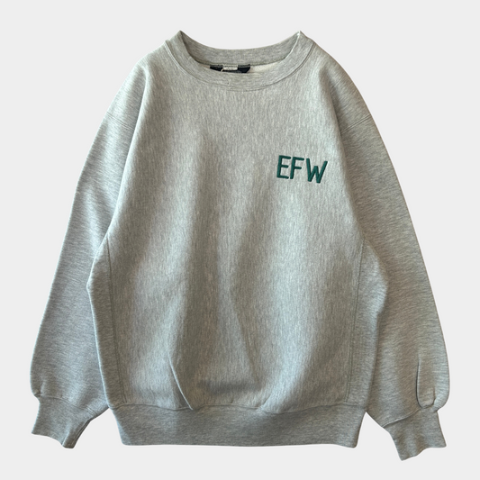 80's Champion×LANDS' END Reverse Weave リバース EFW刺繍 スウェット グレー/A5398R-SO