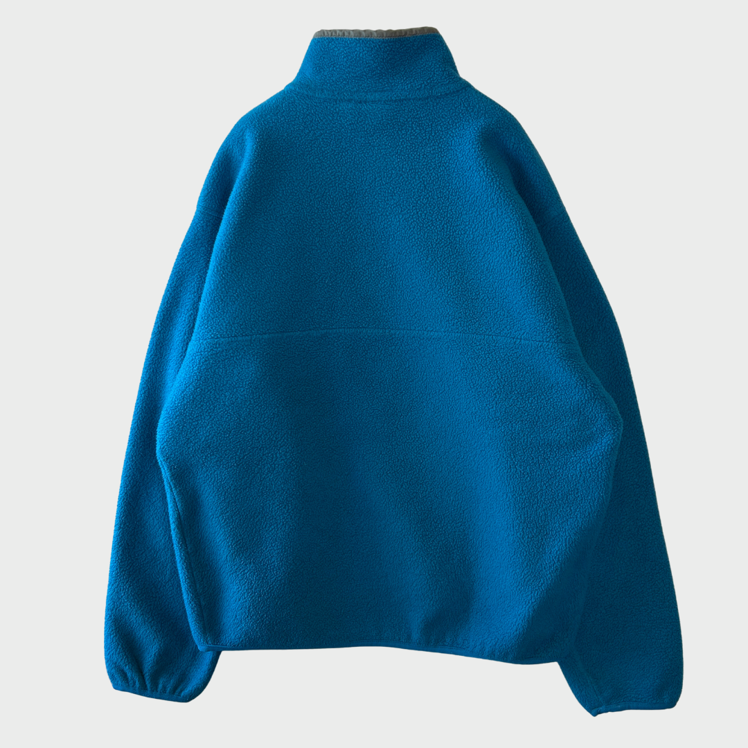 90's Patagonia パタゴニア スナップT フリース ターコイズブルー M /A0756F-SO