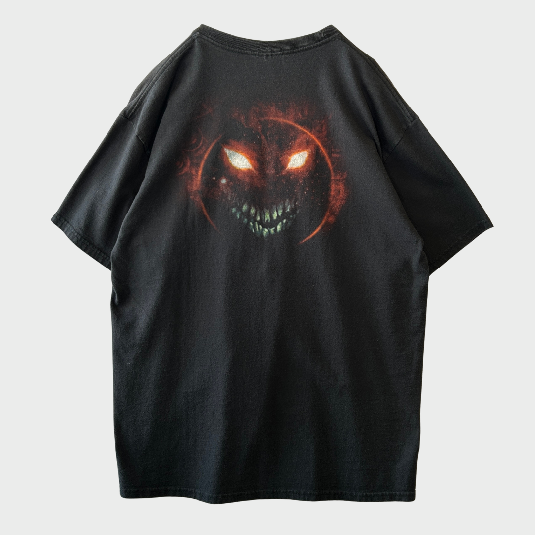 00's Hanes ヘインズ Disturbed ディスターブド Guarded TheGuy 両面プリントTシャツ 黒 (L) /B1885T-SO