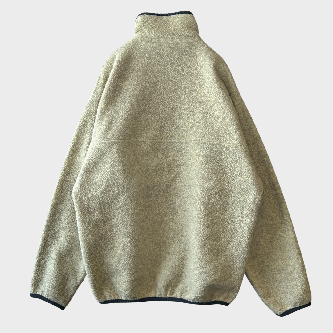 90's Patagonia パタゴニア スナップTシンチラ フリース  アイボリー (M) /C0215F-SO