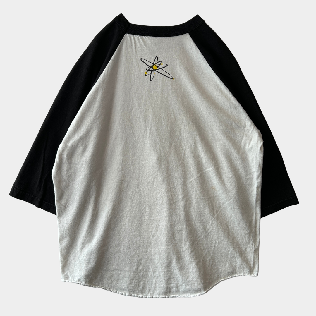 00's Strung Out ストラングアウト バンドTシャツ ラグラン FAT Wreck Chords 白黒(XL)/C0970T-SO
