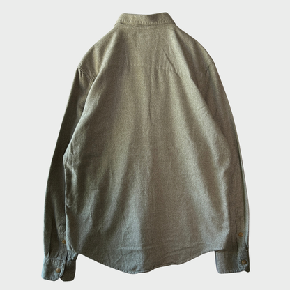00's VOLCOM ボルコム GENUINE VOLCOM BRAND JEANS "POWELL L/S" フランネルシャツ セージグリーン (M)/B4191SH-SO