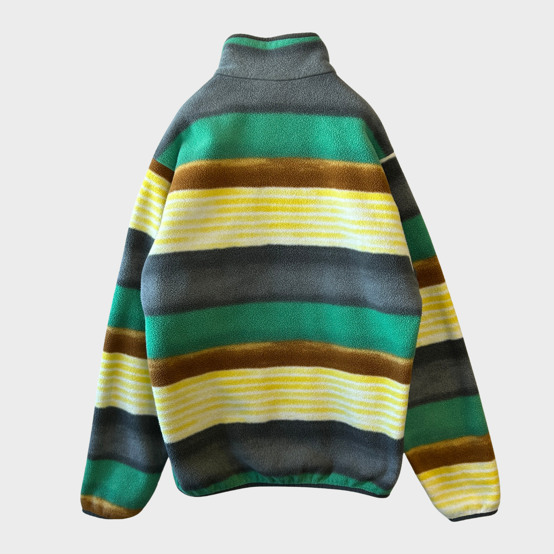 Patagonia パタゴニア スナップT マルチカラー フリース グリーンイエロー (S) /A9855F-SO